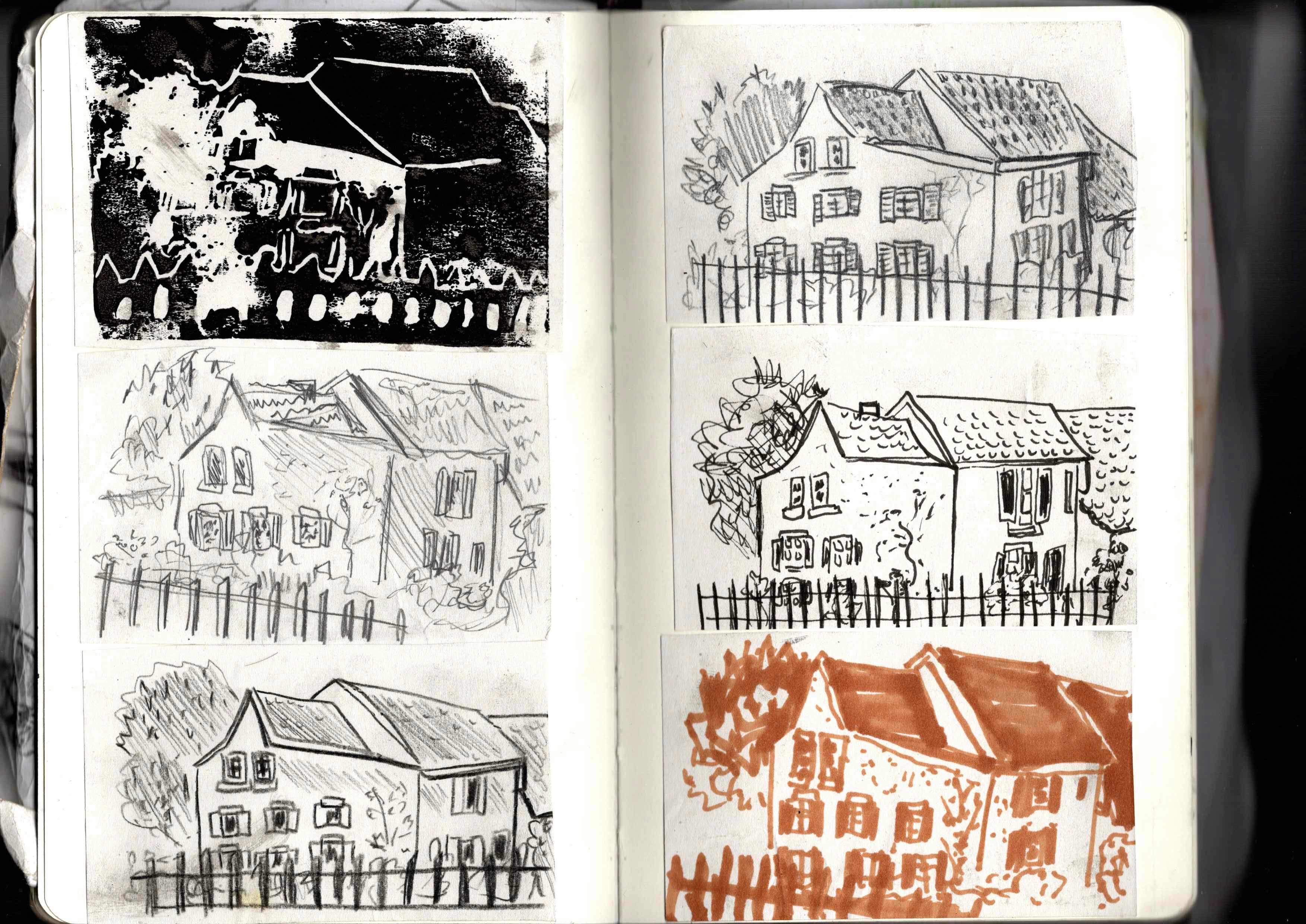 Ausschnitt aus Skizzenbuch